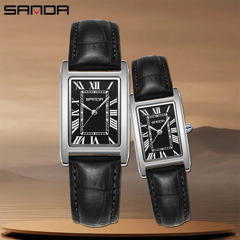 Vintage Watch Collecting - SANDA New Leisure Leather Strap Men
