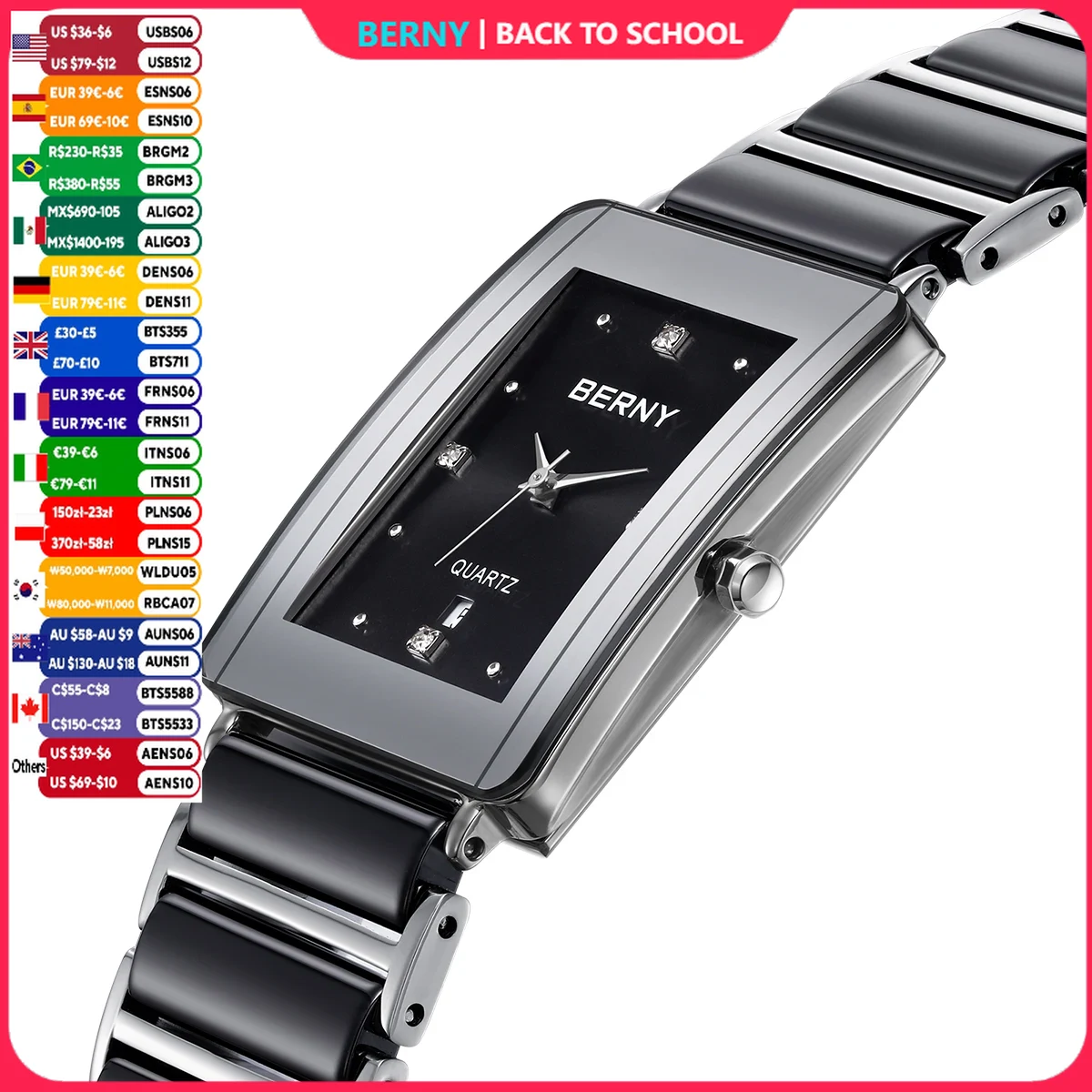 Vintage Watch Collecting - BERNY Ceramics Watches for Men Calendar