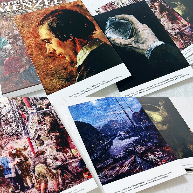 30PCS Adolph Von Menzel Oil Pa - Collectible Vintage Greeting Cards recension och pris
