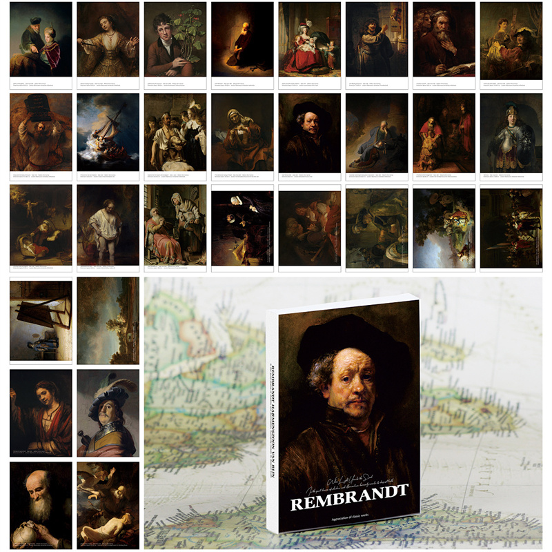 30Pcs Rembrandt Vintage Oil Pa - Collectible Vintage Greeting Cards recension och pris