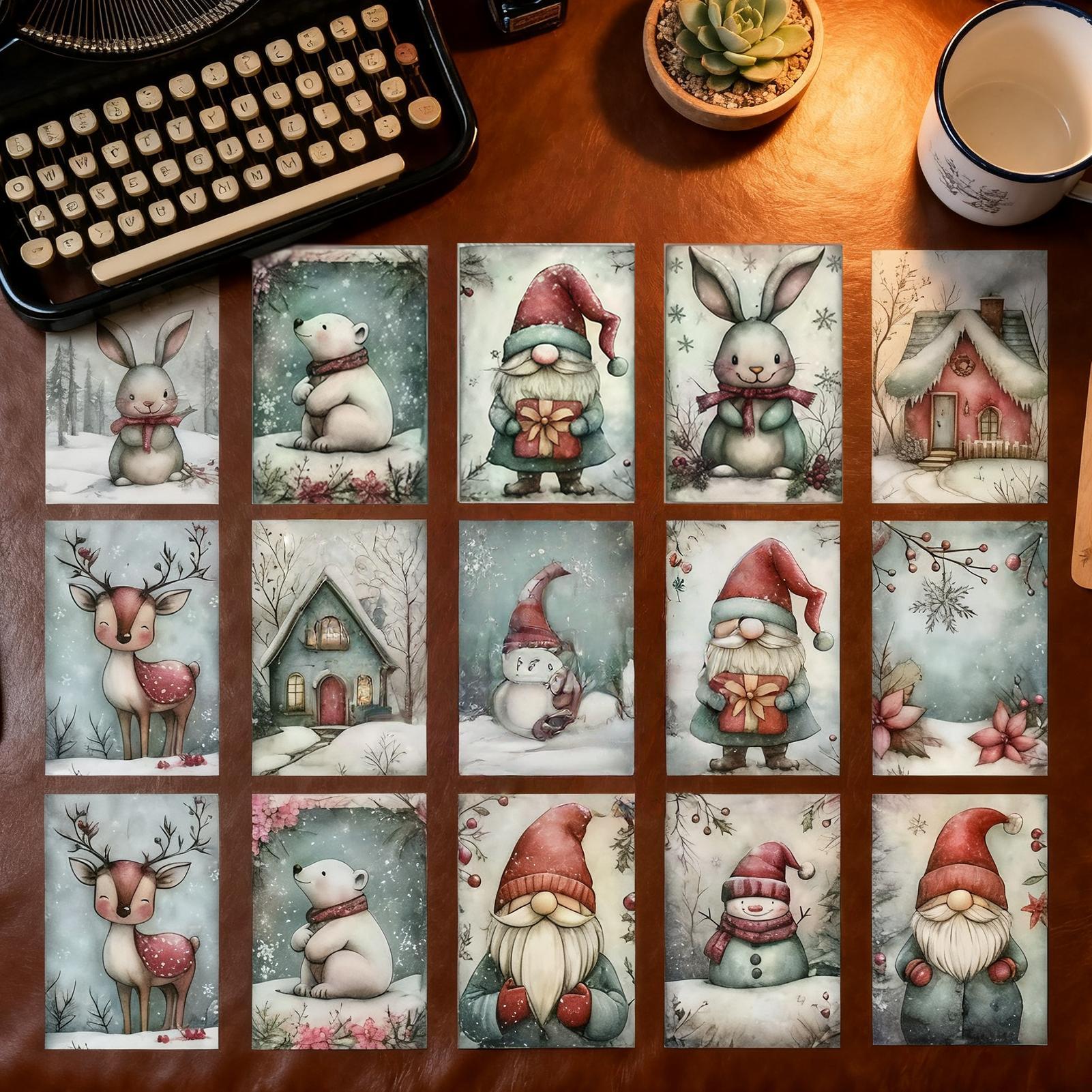 Christmas Greeting Card 20-Pie - Collectible Vintage Greeting Cards recension och pris
