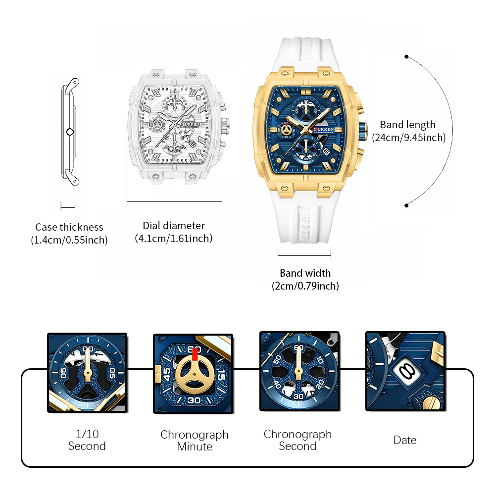 CURREN Luxury Vintage Watch fo - Vintage Watch Collecting recension och pris