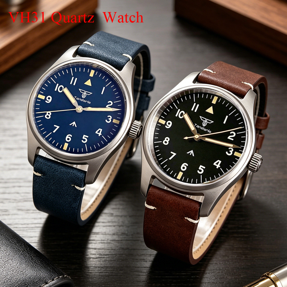 Tandorio 39mm AR Sapphire Tita - Vintage Watch Collecting recension och pris