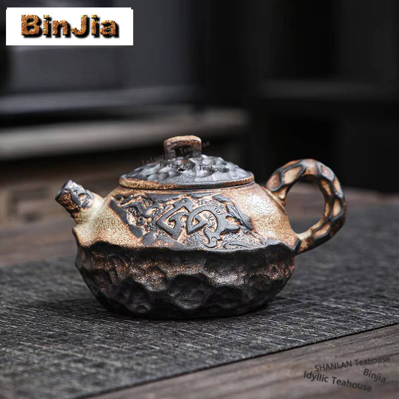 Japanese Old Rock Mud Teapot V - Vintage Collectible Accessories recension och pris
