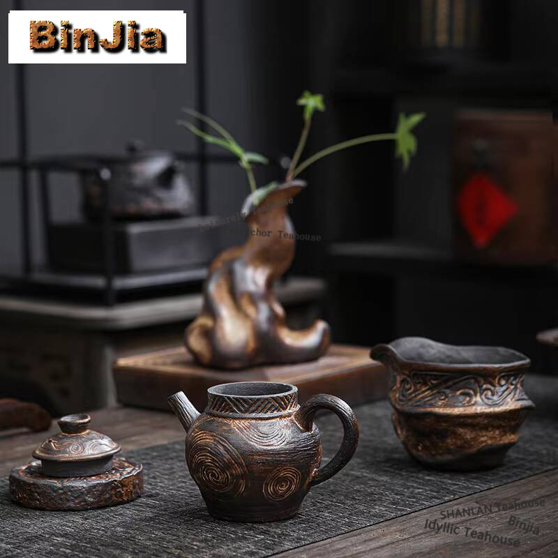 Japanese Old Rock Mud Teapot V - Vintage Collectible Accessories recension och pris