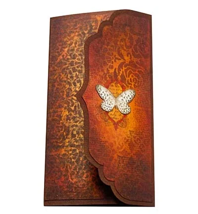 Vintage butterfly Grunge Colle - Collectible Vintage Greeting Cards recension och pris