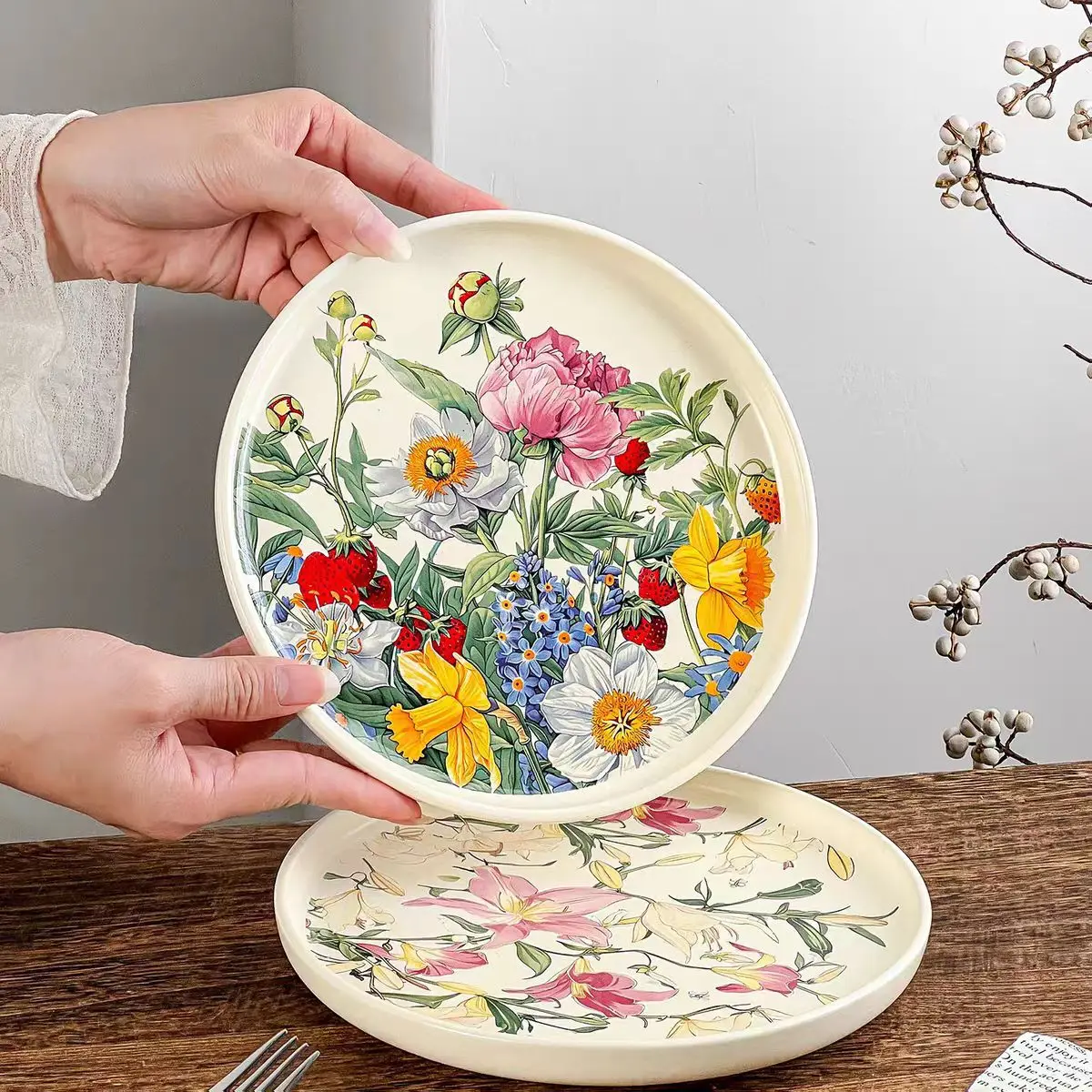 Creative Romantic Floral Ceram - Vintage Collectible Dishes recension och pris