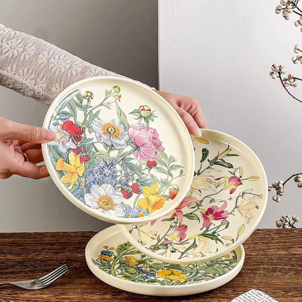 Creative Romantic Floral Ceram - Vintage Collectible Dishes recension och pris