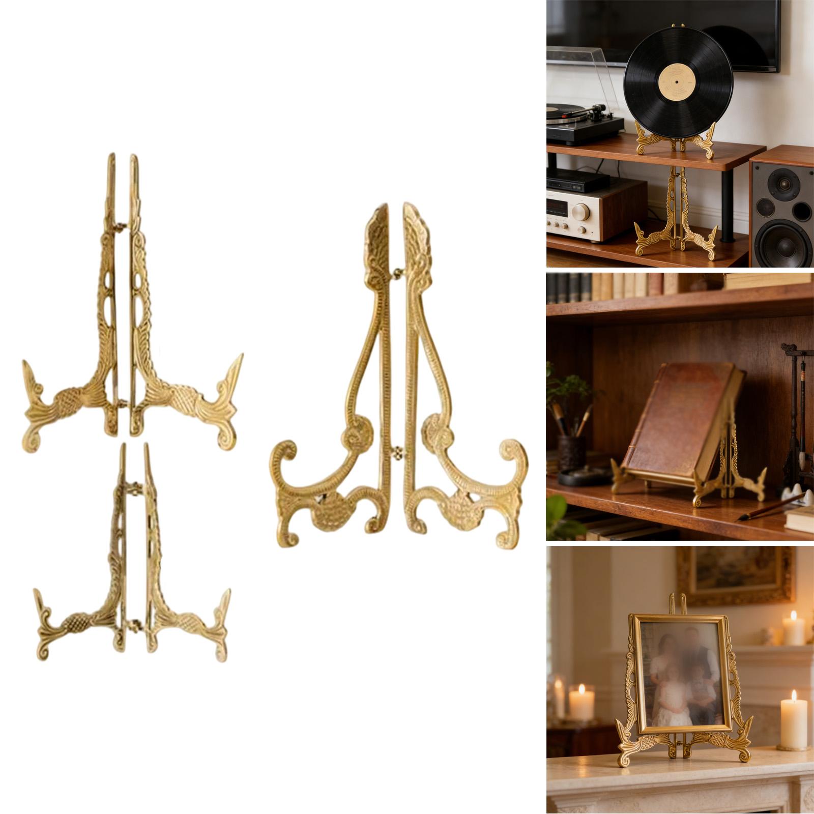 Vintage Brass Plate Holder Dec - Vintage Collectible Dishes recension och pris
