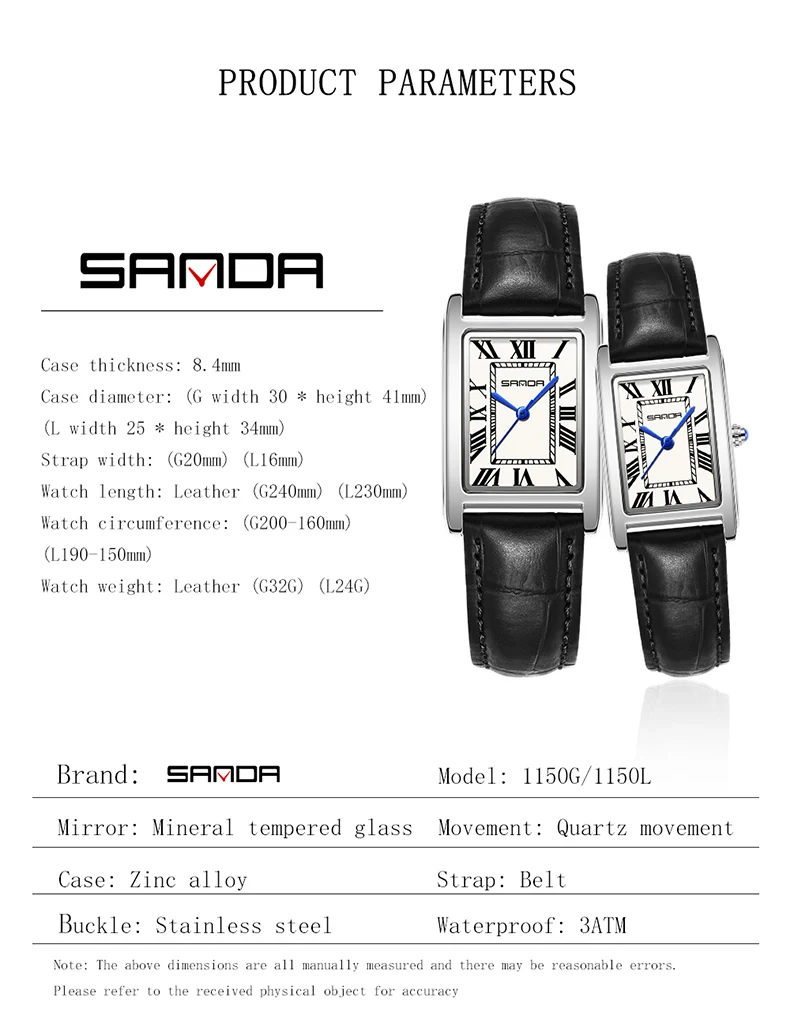 SANDA New Leisure Leather Stra - Vintage Watch Collecting recension och pris