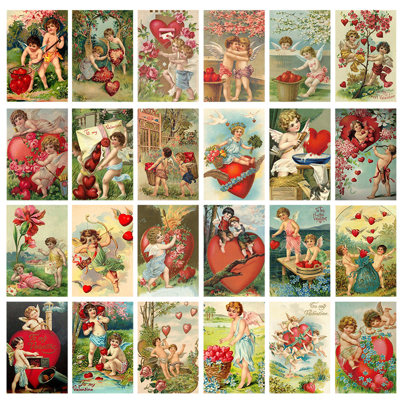 12pcs Valentine's Day Vintage  - Collectible Vintage Greeting Cards recension och pris