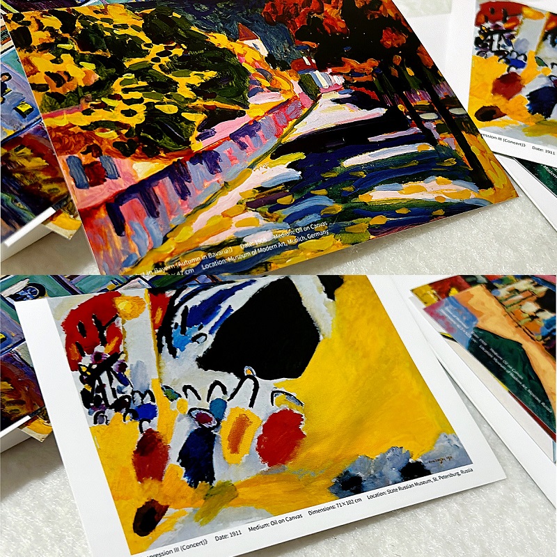 Wassily Kandinsky Art Postcard - Collectible Vintage Greeting Cards recension och pris