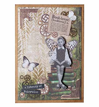 Vintage Roses Grunge Collectio - Collectible Vintage Greeting Cards recension och pris