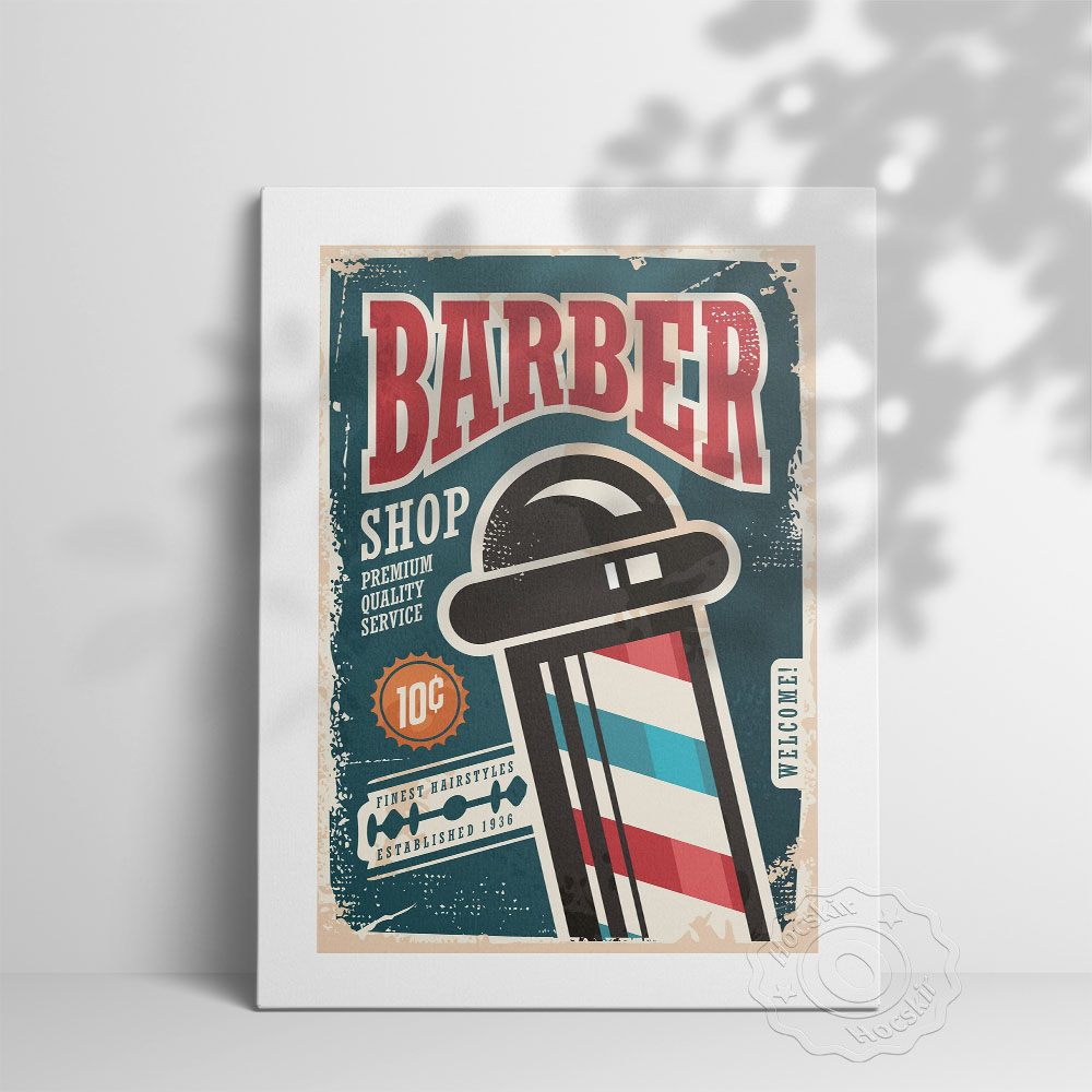 Barber Shop Vintage Art Collec - Vintage Collectible Shop recension och pris